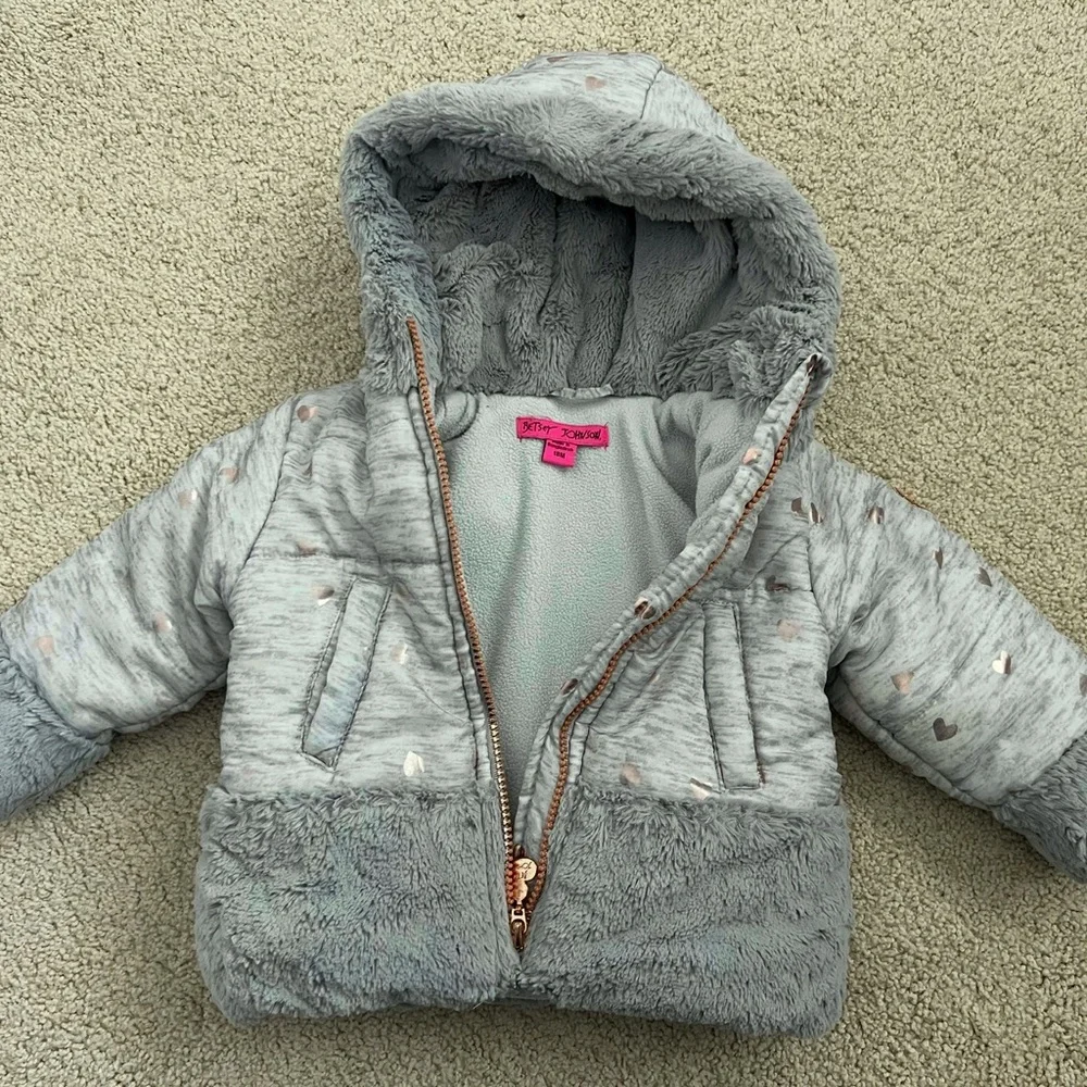 Betsey Johnson gray metallic